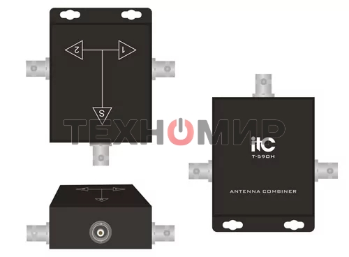 Комбайнер ITC T-59OH антенный 1:2, всенаправленный, в комплекте 2 штуки, цена указана за комплект