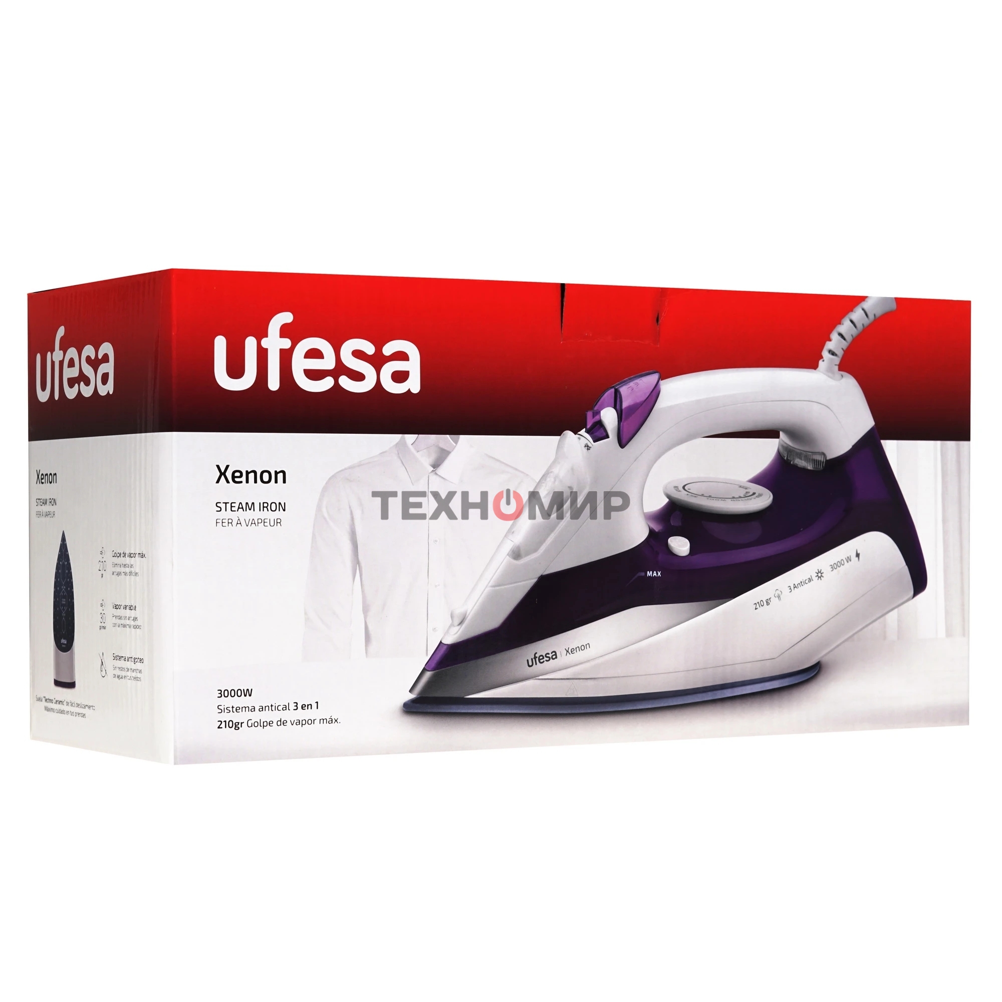 Утюг Ufesa XENON белый/фиолетовый