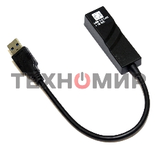 Адаптеры USB Ethernet 5bites Кабель-адаптер 5bites UA3-45-01BK USB3.0 -> RJ45 10/100/1000 Мбит/с, 10 см