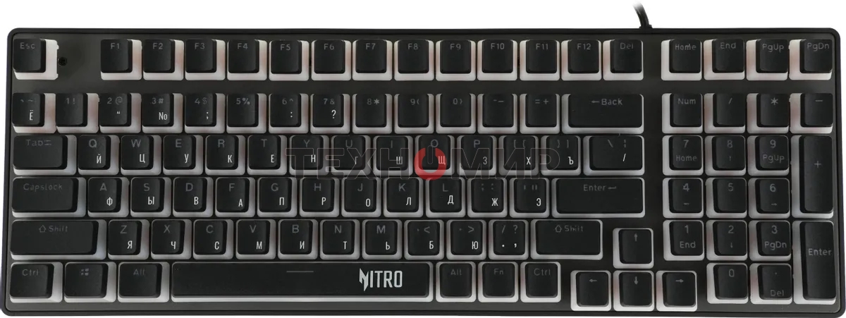 Клавиатура проводная Acer Nitro OKW303, USB, черный