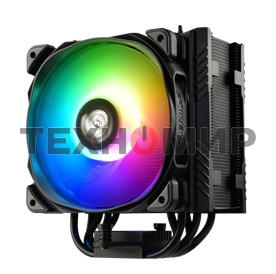 Кулер для процессора Alseye ETS-T50A-BK-ARGb черный, 120 мм, алюминий/медь, 1600 об/мин, 24 дБ, 4 pin, 230 Вт, 160 мм