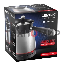 Кофеварка-турка электрическая Centek CT-1080 SS металл, исп. кофе - молотый, 0.5 л, 480 Вт