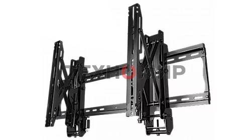 Настенное крепление для видеостен Wize Pro VW46G3 с выдвижным механизмом, тех-гия push in-pop out,37 60+, регу-ка глубины, Max VESA 800x400 мм, до 68 кг, расстояние от стены 10-27 см, верт-ое/горизонт-ое выравн-ие, защита от кражи,черный