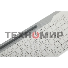 Клавиатура беспроводная A4Tech Fstyler FBK25, USB, Bluetooth/Радиоканал, белый/серый