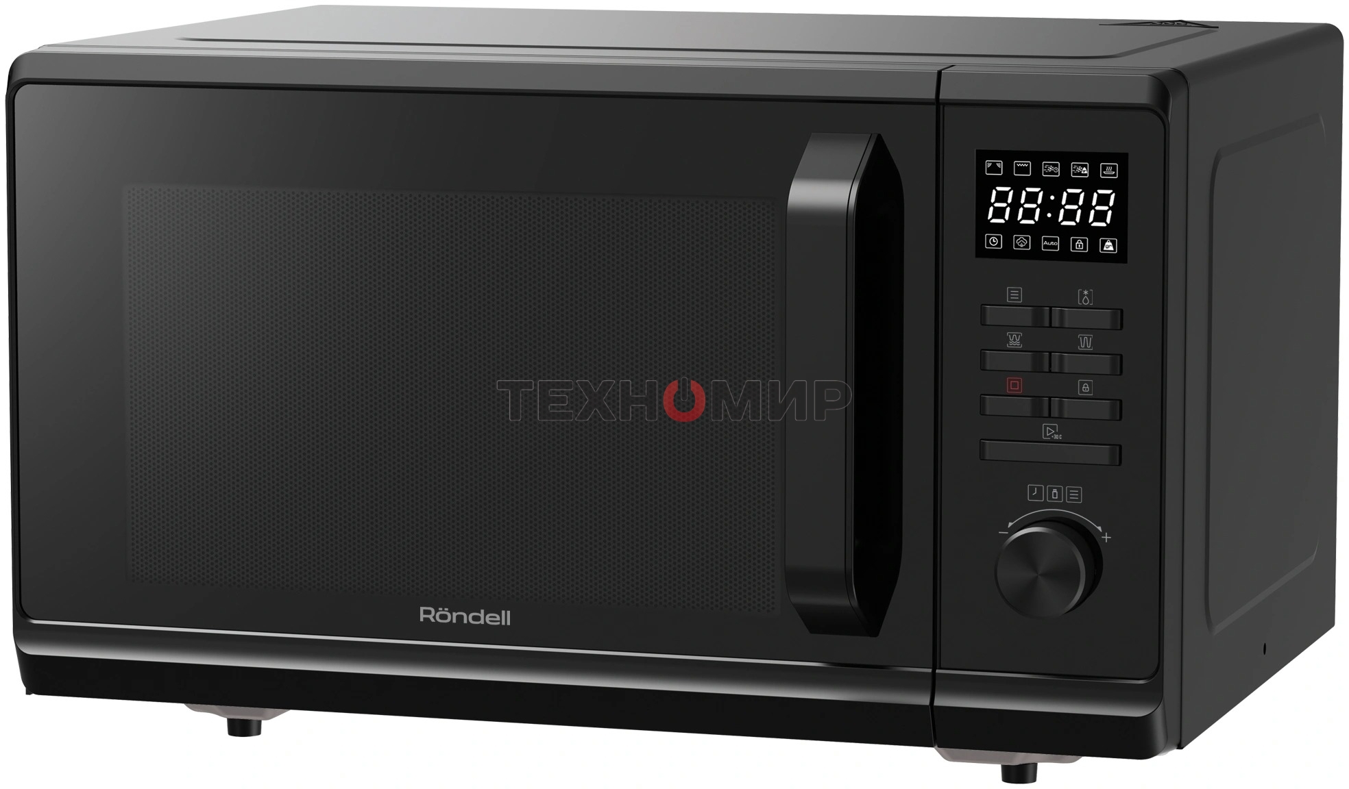 Микроволновая печь Rondell RDE-MW236 черный, 23 л, 800 Вт, переключатели - кнопки, поворотный механизм