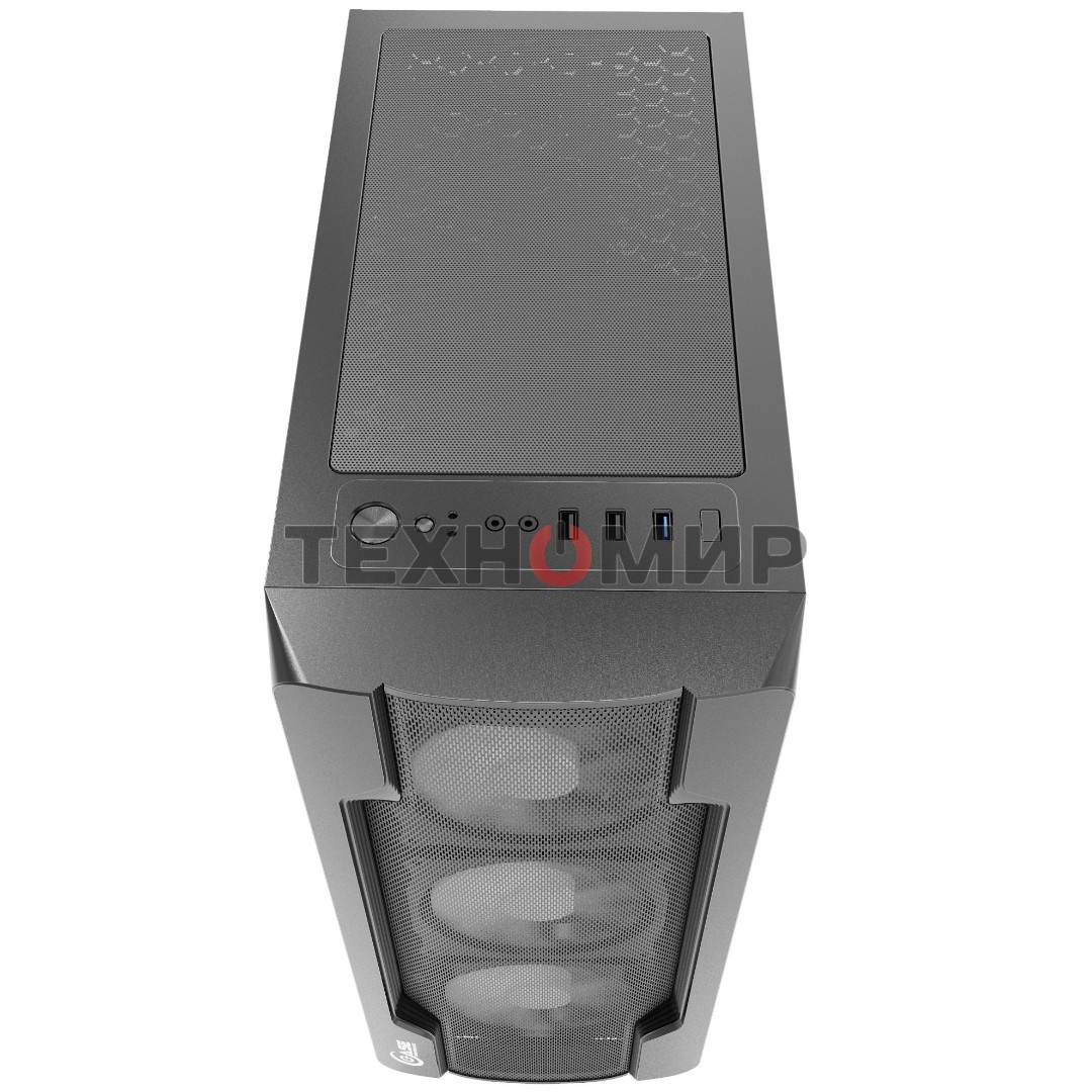 Компьютерный корпус Powercase Mistral X4 Mesh LED, Tempered Glass, 4x 120мм 5-color fan, черный, ATX (CMIXB-L4)