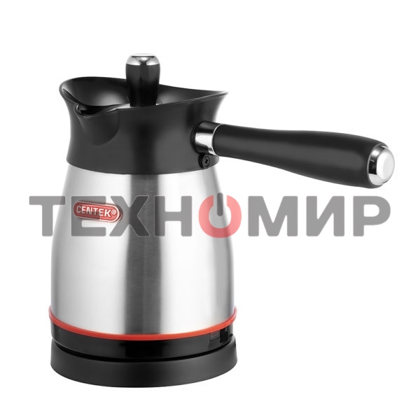 Кофеварка-турка электрическая Centek CT-1080 SS металл, исп. кофе - молотый, 0.5 л, 480 Вт