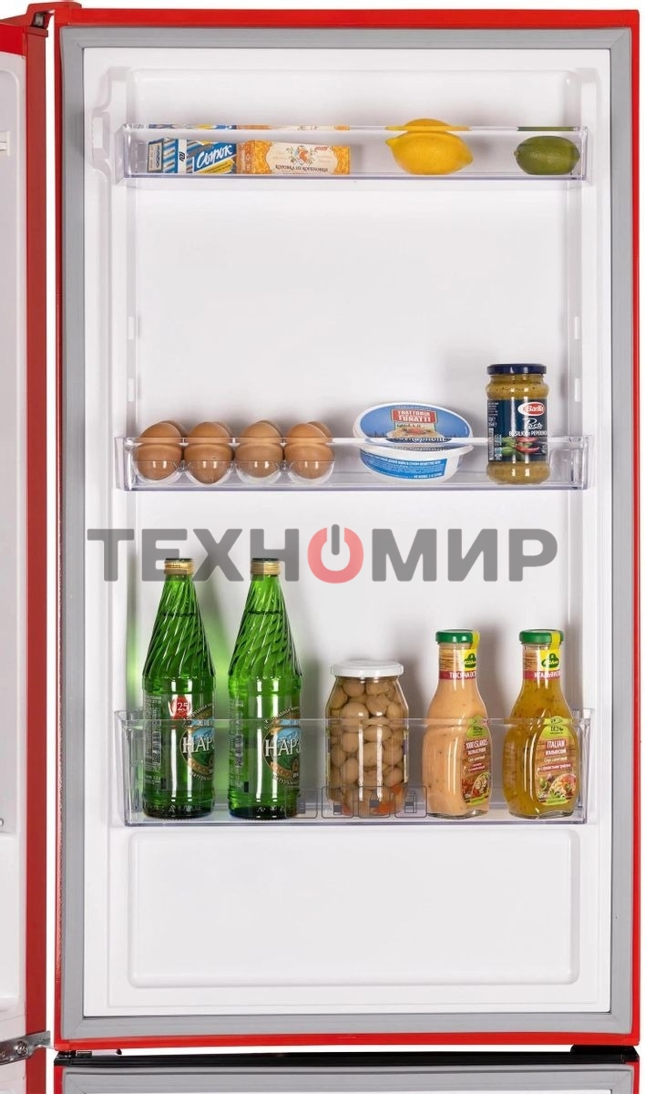 Холодильник Nordfrost NRB 162NF R красный двухкамерный 205/105 л морозилка снизу