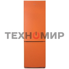 Холодильник Бирюса T6127 оранжевый двухкамерный 245/100л морозилка снизу