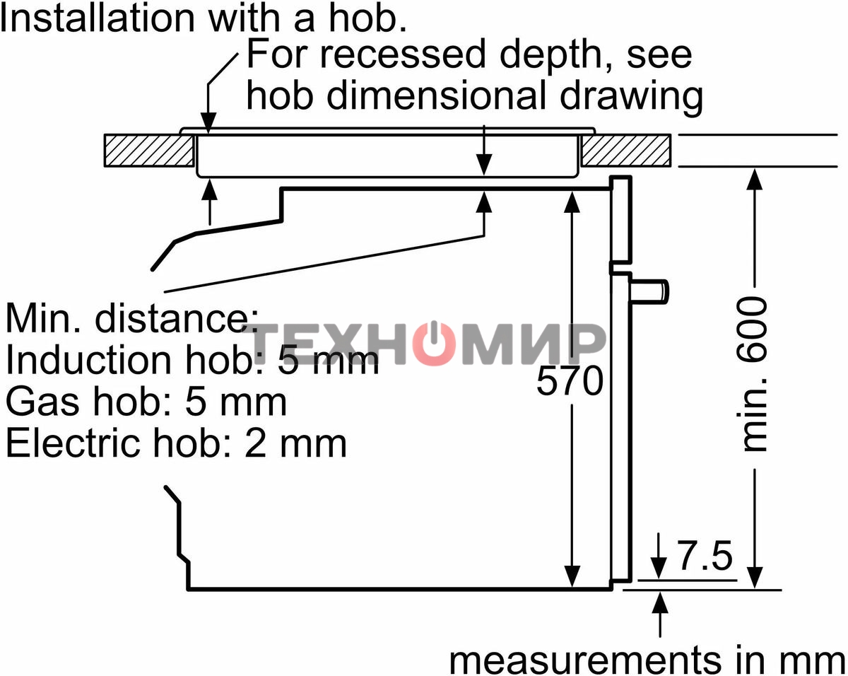 Духовой шкаф электрический Bosch HJG852YS0 нержавеющая сталь