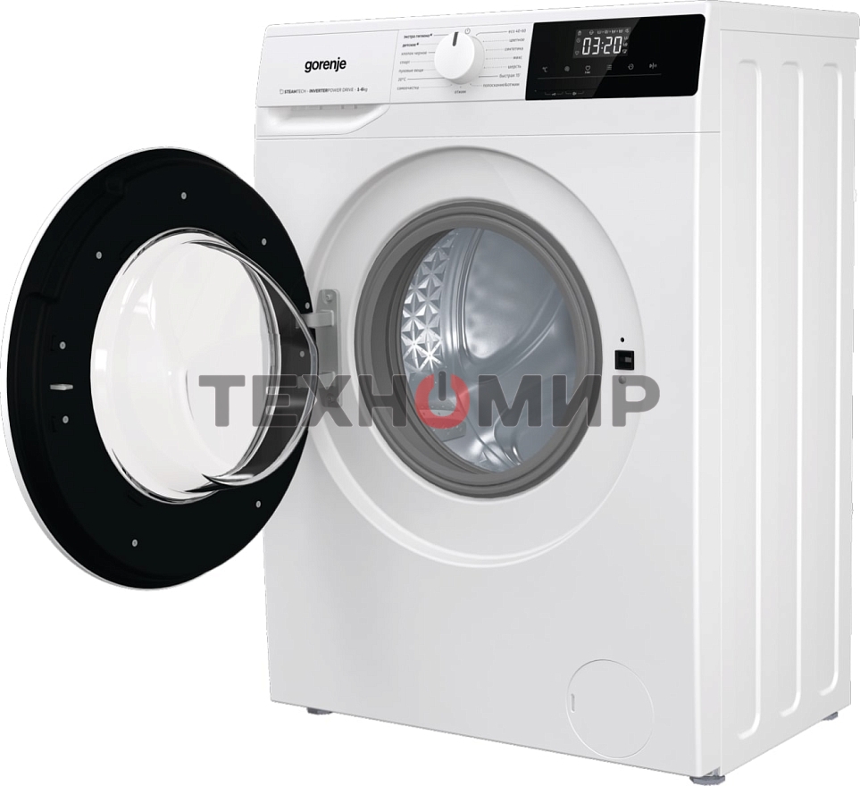 Стиральная машина Gorenje W1NHPI60SCS белый, загрузка фронтальная 6 кг, 1000 об/мин., класс: А