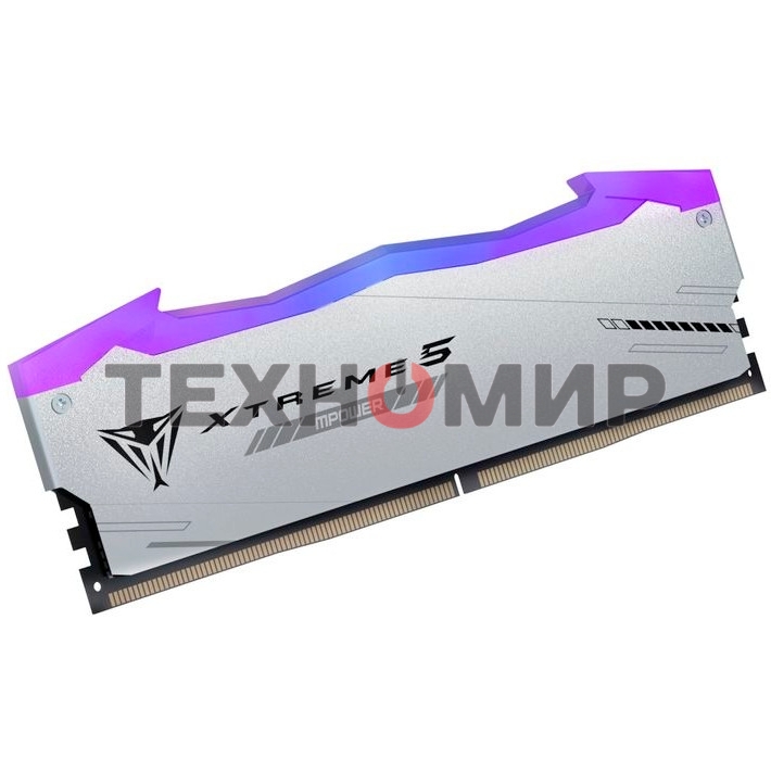 Оперативная память Patriot Viper Xtreme 5, DDR5, 32Gb (2x16Gb), 6400MHz, CL32, DIMM, с радиаторами, RGb, серебристый