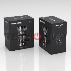 Кофеварка капельная Redmond CM700 черный, исп. кофе - молотый, 1.2 л, 900 Вт