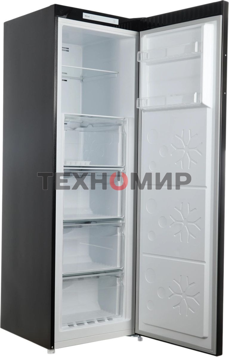 Морозильная камера Maunfeld MFFR170SB, черный, 206л, 4 ящика, 2 полки