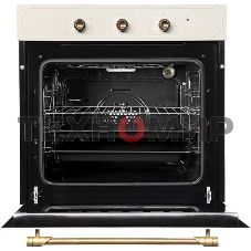 Духовой шкаф электрический встраиваемый Zigmund & Shtain E 137 X бежевый