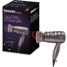 Фен Beurer HC17 серый, 1300 Вт, компактный, ионизация