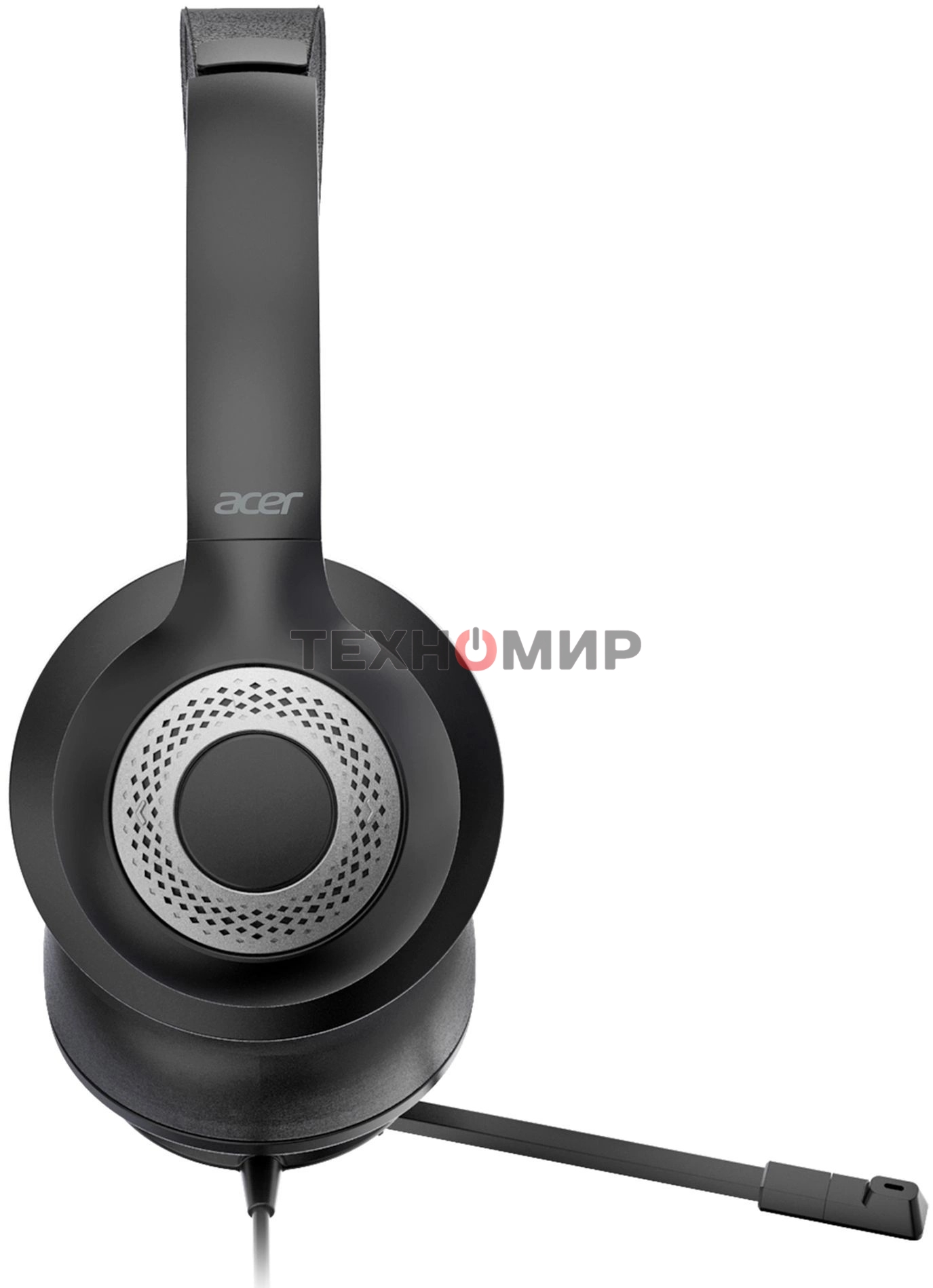 Гарнитура проводная с микрофоном Acer OHW309 черный 1.6м накладные USB оголовье (ZL.HDSEE.004)