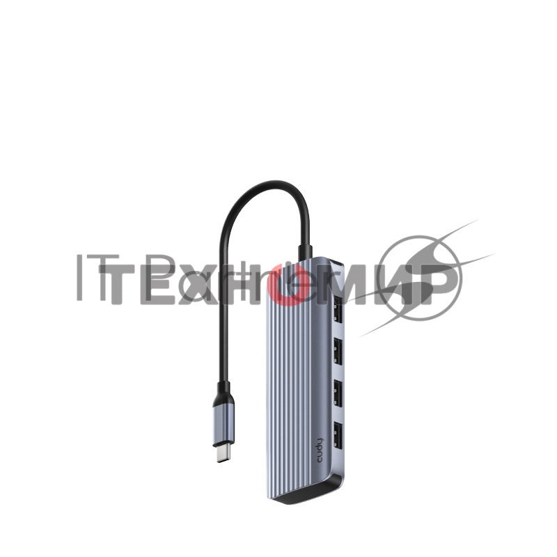USB-концентратор USB-C Cudy UH500, 1 USB-C 3.0, 1x 4K@30Hz HDMI Port, 1x 100W USB-C port for PD Charging, 4x USB-A (UH500)