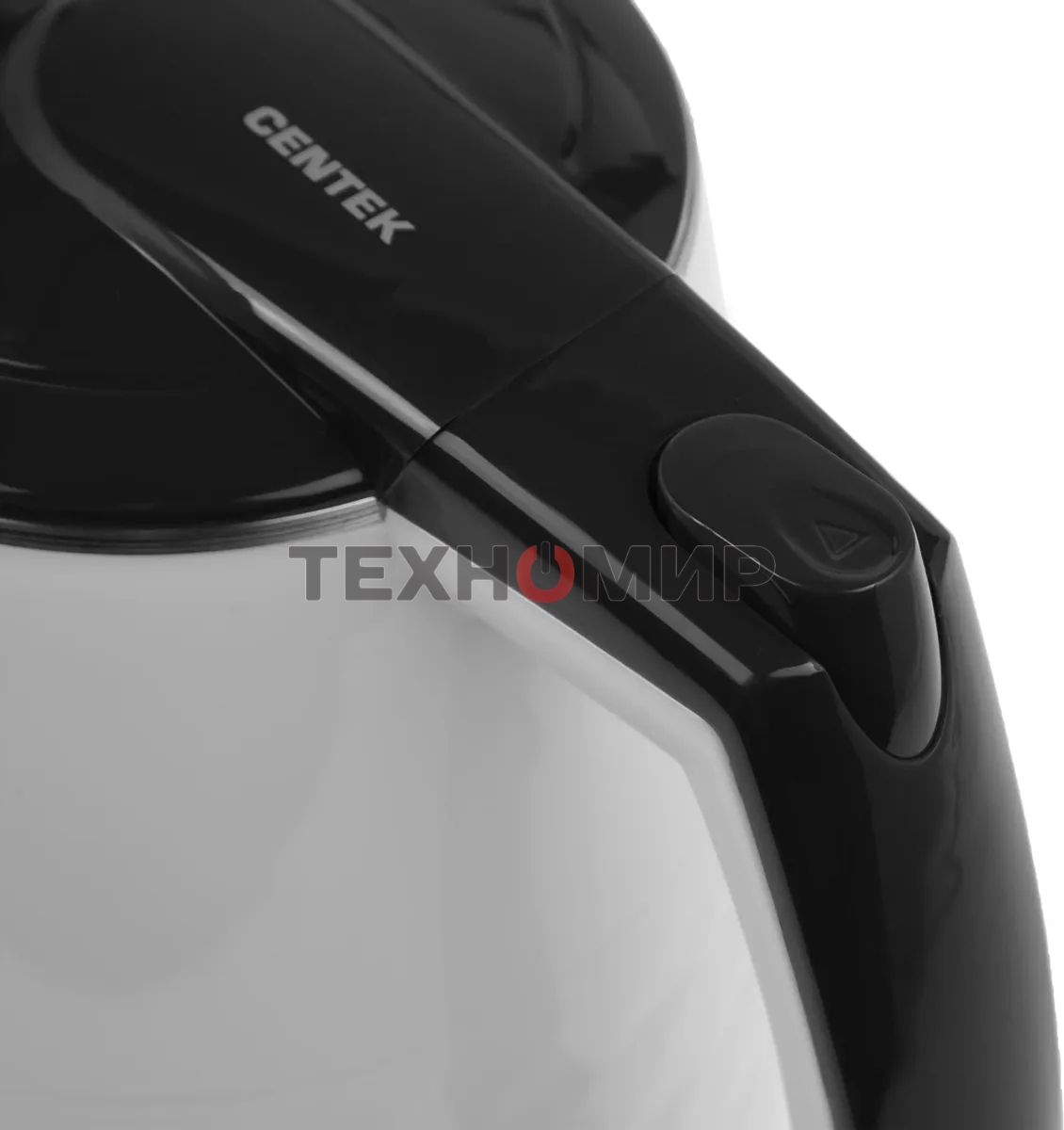 Чайник электрический Centek CT-0025 белый, металл 1.8 л, 2000 Вт, двойные стенки, кнопка вк л, на ручке