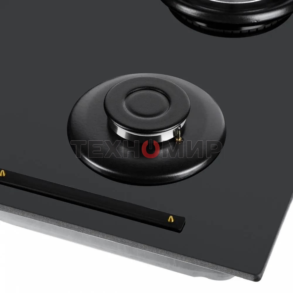 Газовая варочная панель Maunfeld EGHG.64.6CB/G, 4 конфорки, закаленное стекло, черный