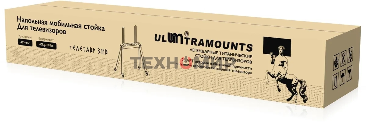 Стойка для телевизора Ultramounts UM311B черный 43