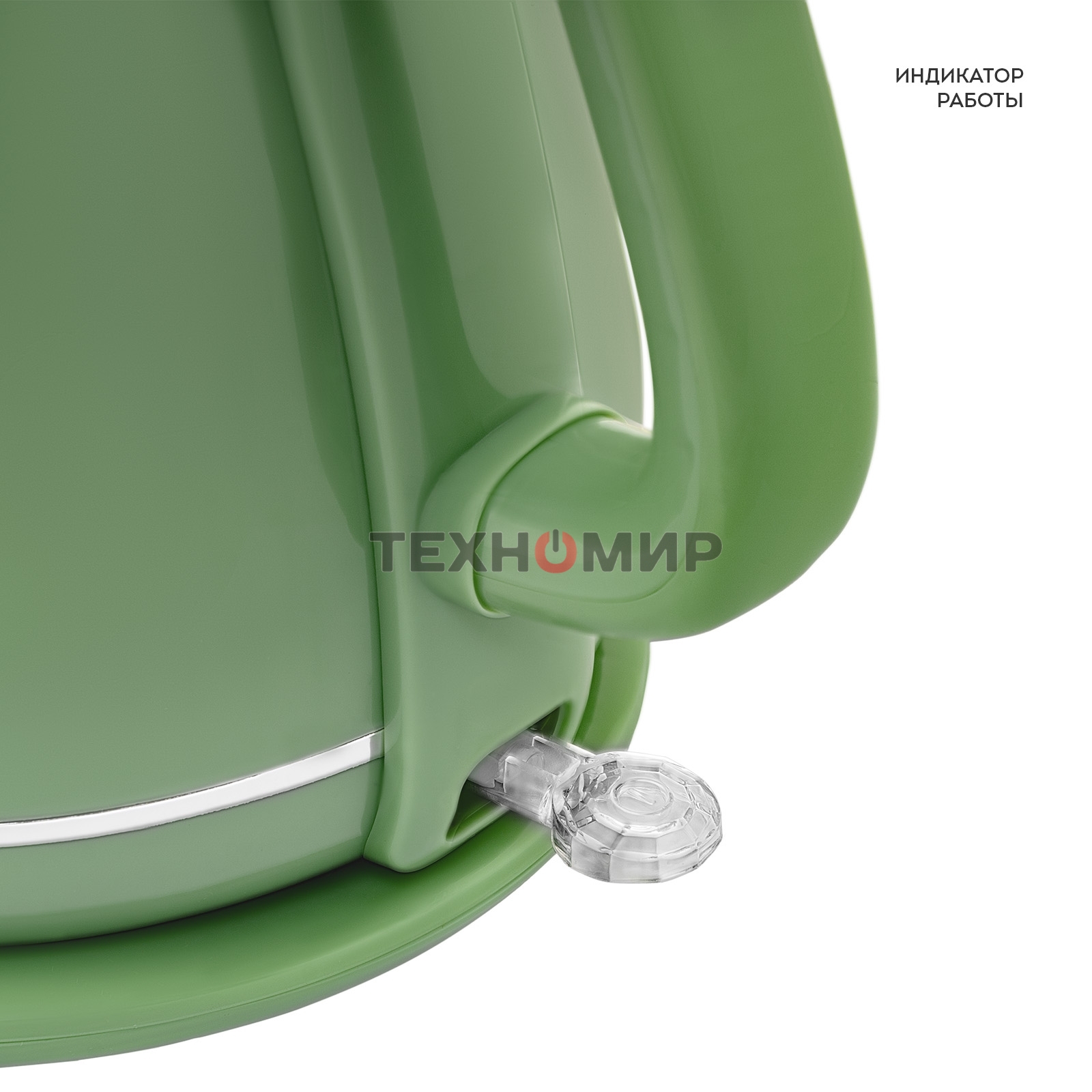 Чайник электрический Galaxy Line GL 0331, зеленый, пластик, двойная стенка из нержавеющей стали AISI 304 и пищевого пластика, 2200 Вт, 1.8 л, индикатор работы