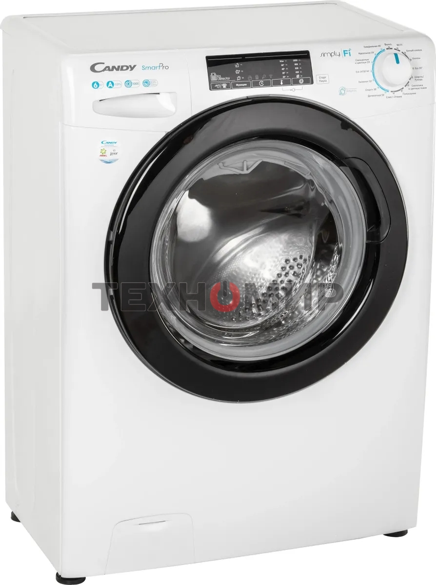 Стиральная машина Candy Smart Pro CSO34 106TB1/2-07 белый, загрузка фронтальная 6 кг, 1000 об/мин., класс: А