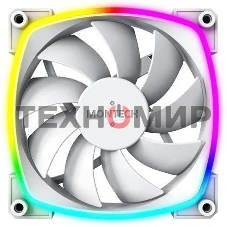 Вентилятор для корпуса MONTECH AX120 PWM белый, 120 мм, 1600 об/мин, 27 дБ, 4 pin