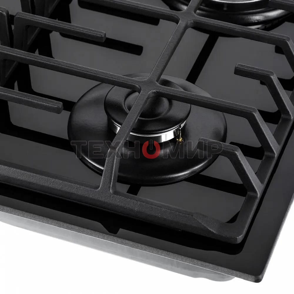 Газовая варочная панель Maunfeld EGHG.64.6CB/G, 4 конфорки, закаленное стекло, черный