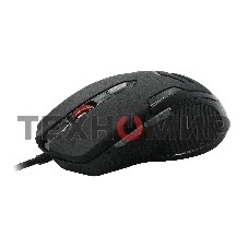 Мышь проводная Qumo Crypt M57 черный, 3200 dpi, USB, кнопки - 6
