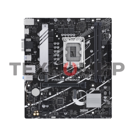 Материнская плата ASUS PRIME B760M-K, LGA 1700, Intel B760, 2xDDR5, 4xSATA, 2xM.2, 1xPCIe 4.0 x16, 2xPCIe x1, 1xHDMI, 1xVGA, 1x 2.5Gb LAN, 2xUSB-A 3.2 Gen 1, 2xUSB-A 2.0, 3x3.5 мм, 7.1, mATX