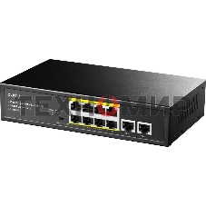 Коммутатор Cudy FS1010PG (L2) 8x100Мбит/с 2x1Гбит/с 8PoE+ 120W неуправляемый