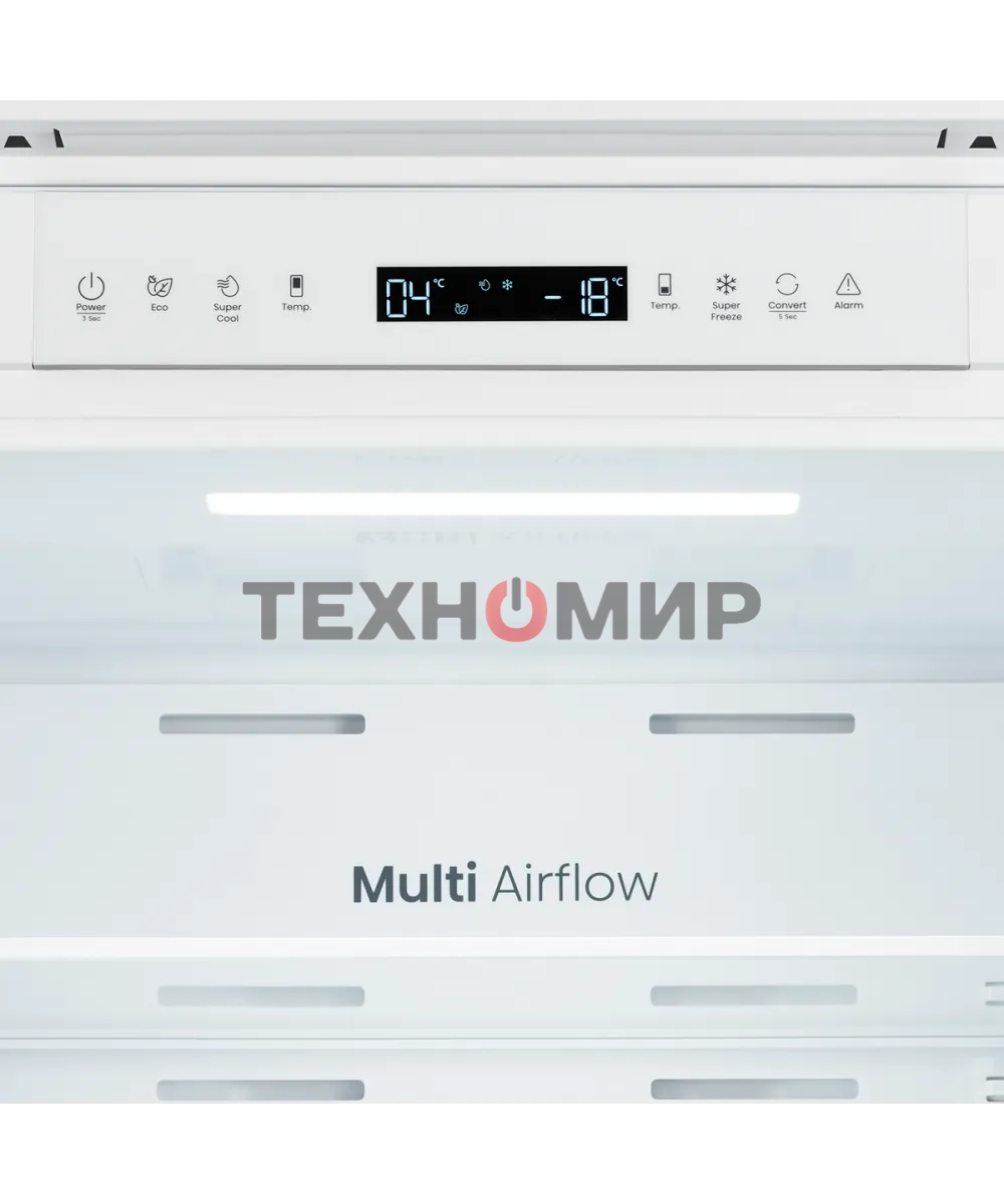 Встраиваемый холодильник Kuppersberg RBN 1964, High-Tech, полезный объем 309 л, No Frost, супер заморозка, инверторный компрессор, электронное управление, энергоэффективность А+