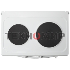 Плита электрическая Flama CE 3201 W белый, конфорок 2 шт, духовка 30 л, 50 см x 85 см x 36 см