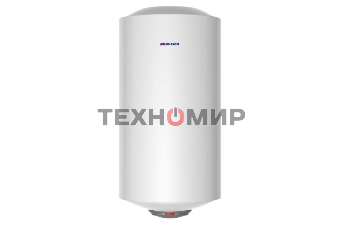 Водонагреватель Edisson ER 100 V 100л, 1,5 кВт, 220В, время нагрева 2ч 35 мин, габариты 450х1050х460мм, внутр. бак эмаль. вес 27кг.