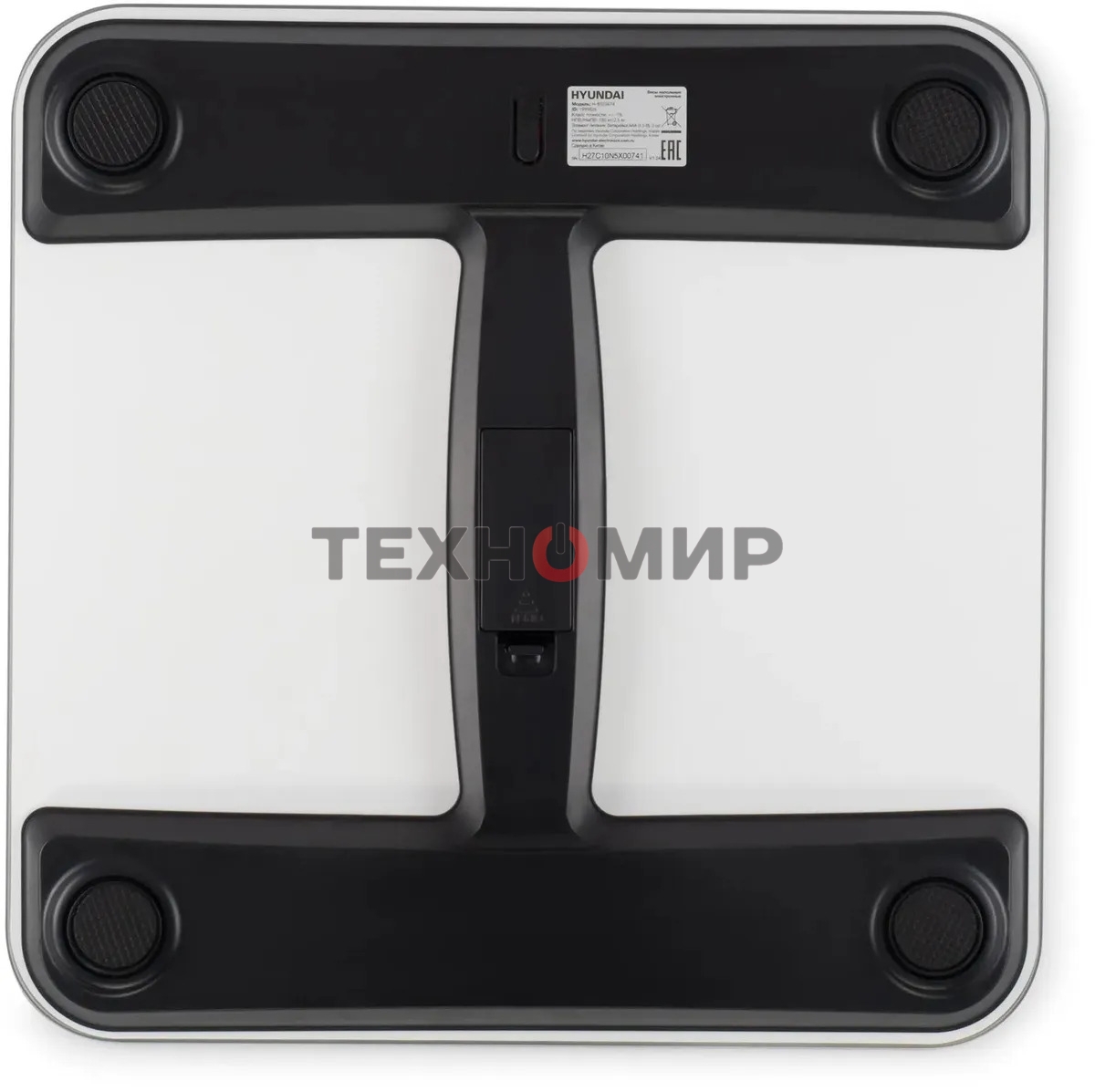 Весы напольные электронные Hyundai H-BS03674 макс.180кг черный