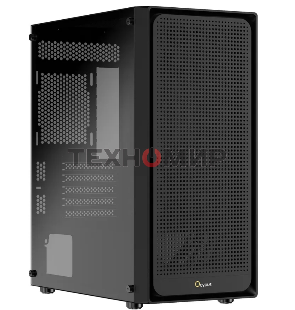 Компьютерный корпус Ocypus Gaммa C50 без БП черный (Gaммa-C50-BKG000XX-GL)