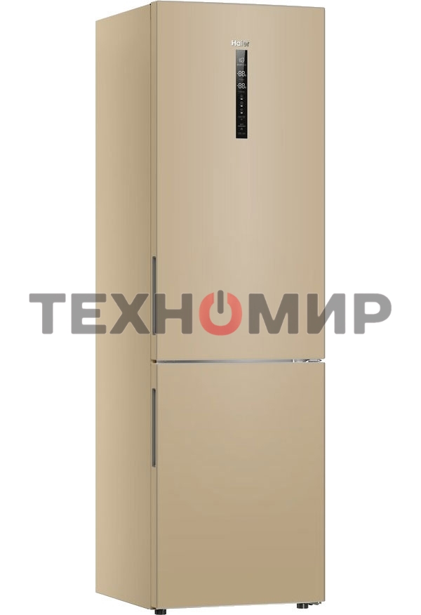 Холодильник Haier C2F637CGGU1 золотистый, двухкамерный, 278/108л, морозилка снизу, No Frost