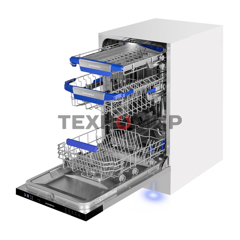Посудомоечная машина Maunfeld MLP45230 Light Beam, белый, 44.8 см, 10 компл., 47 дБ, класс A++