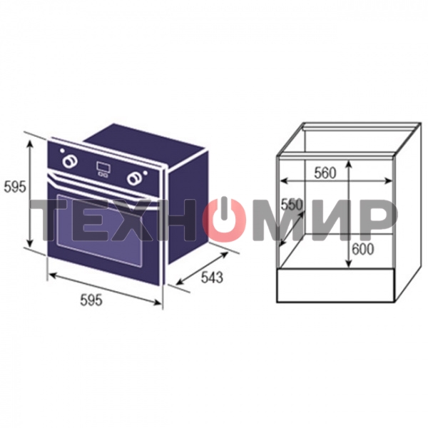 Духовой шкаф электрический встраиваемый Zigmund & Shtain E 138 X бежевый