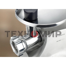 Мясорубка электрическая Kenwood MG700 серебристый, 2000 Вт, 3.0 кг/мин, реверс, защита от перегрузки, насадки - 5
