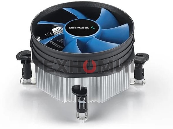 Кулер для процессора DEEPCOOL THETA 21 PWM черный/синий, 92 мм, алюминий, 2400 об/мин, 33.4 дБ, 4 pin, 95 Вт, 60.5 мм