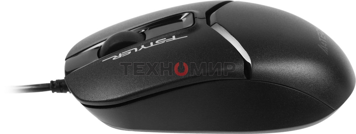 Мышь проводная A4Tech Fstyler FM12S черный, 1200 dpi, USB, кнопки - 3