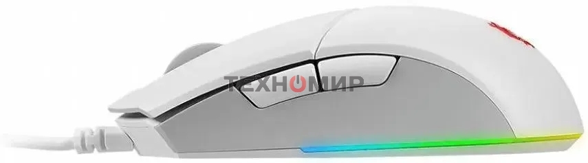 Мышь проводная MSI Clutch GM11 белый, 5000 dpi, USB, кнопки - 6
