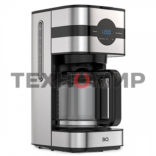 Кофеварка капельная BQ CM2002 стальной/черный, исп. кофе - молотый, 1.5 л, 900 Вт.