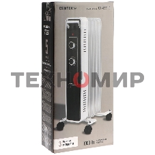 Обогреватель масляный Centek CT-6221-5 (5 секций) белый, 400/600/1000 Вт, 12,5 м2, 3 режима, термостат