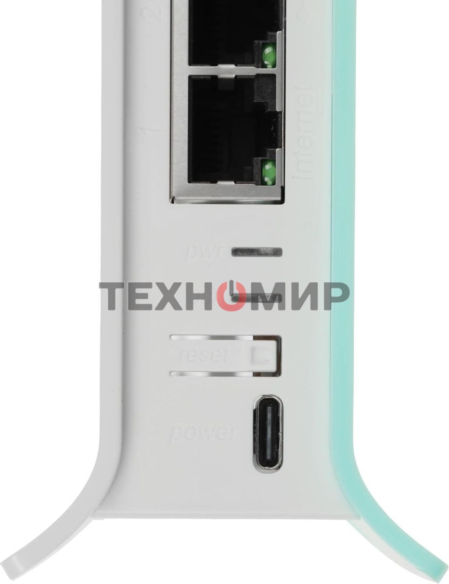 Роутер беспроводной MikroTik hAP ax lite (L41G-2AXD) AX600 10/100/1000BASE-TX голубой