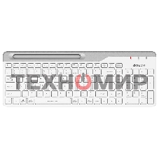 Клавиатура беспроводная A4Tech Fstyler FBK25, USB, Bluetooth/Радиоканал, белый/серый