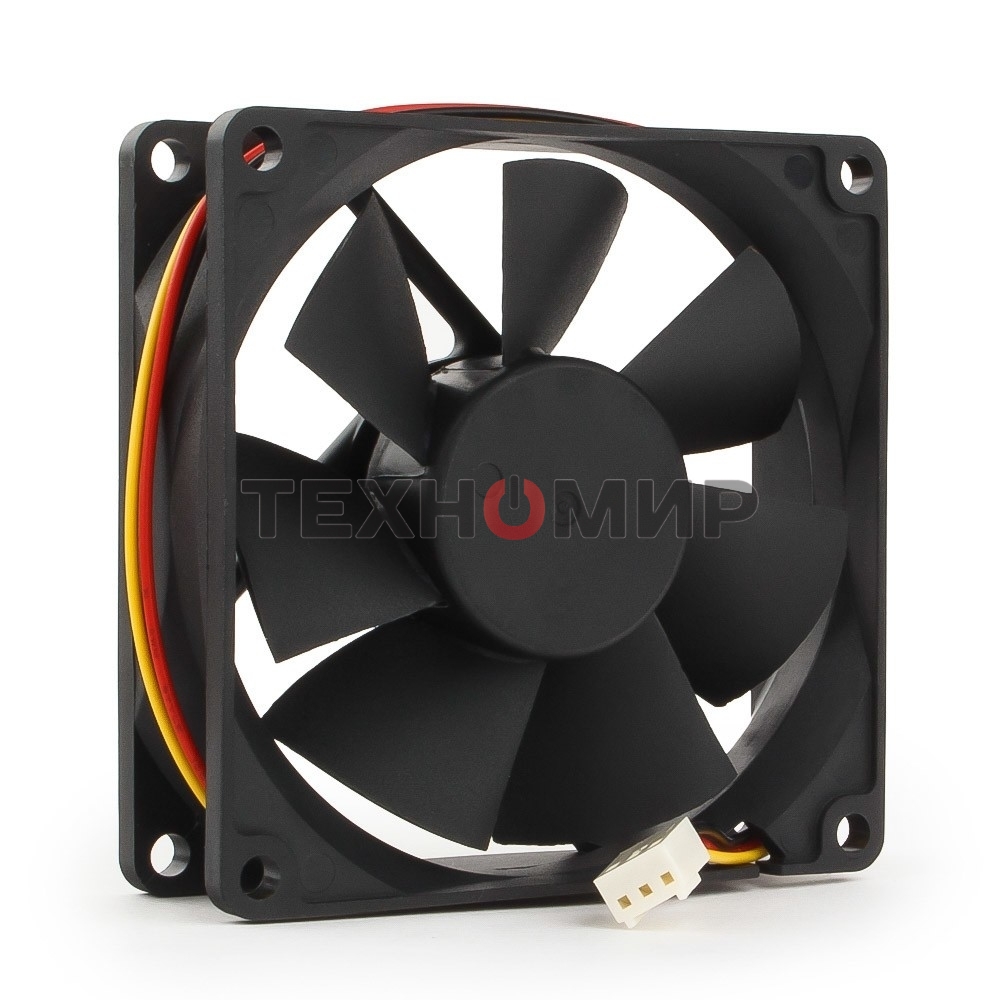 Вентилятор для корпуса Gembird FANCASE/BALL-3100 черный, 80 мм, 3100 об/мин, 38.65 дБ, 3 pin