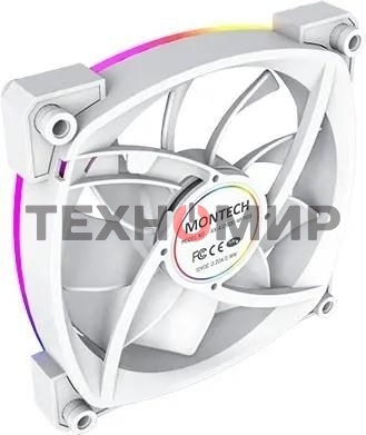 Вентилятор для корпуса MONTECH AX120 PWM белый, 120 мм, 1600 об/мин, 27 дБ, 4 pin